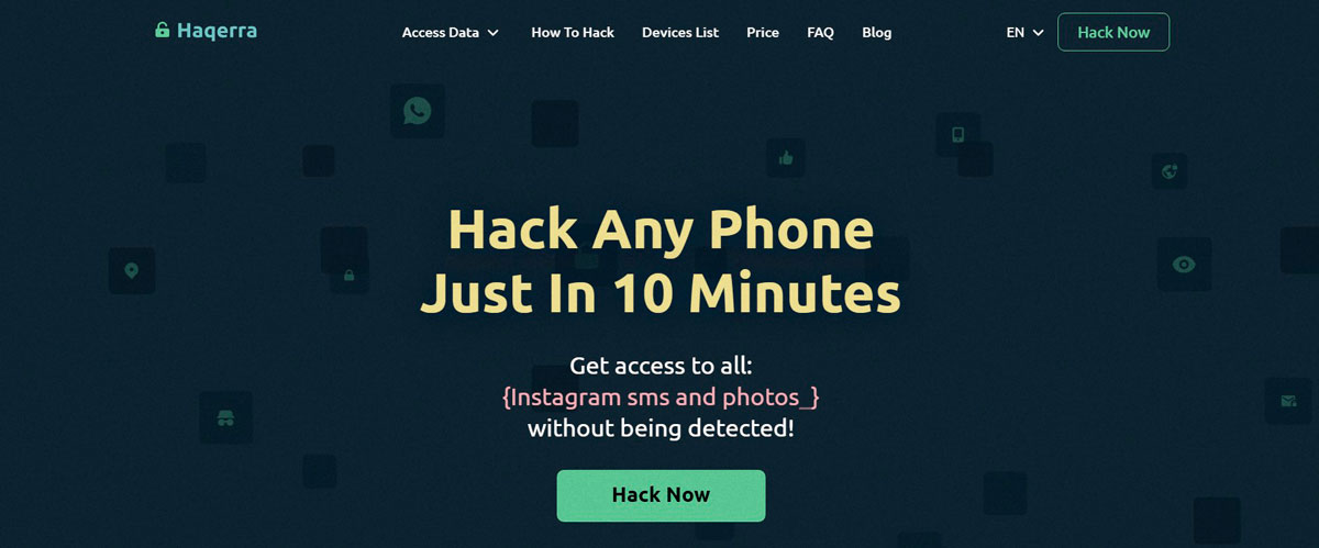 Haqerra Spy and Hack App (application d'espionnage et de piratage)